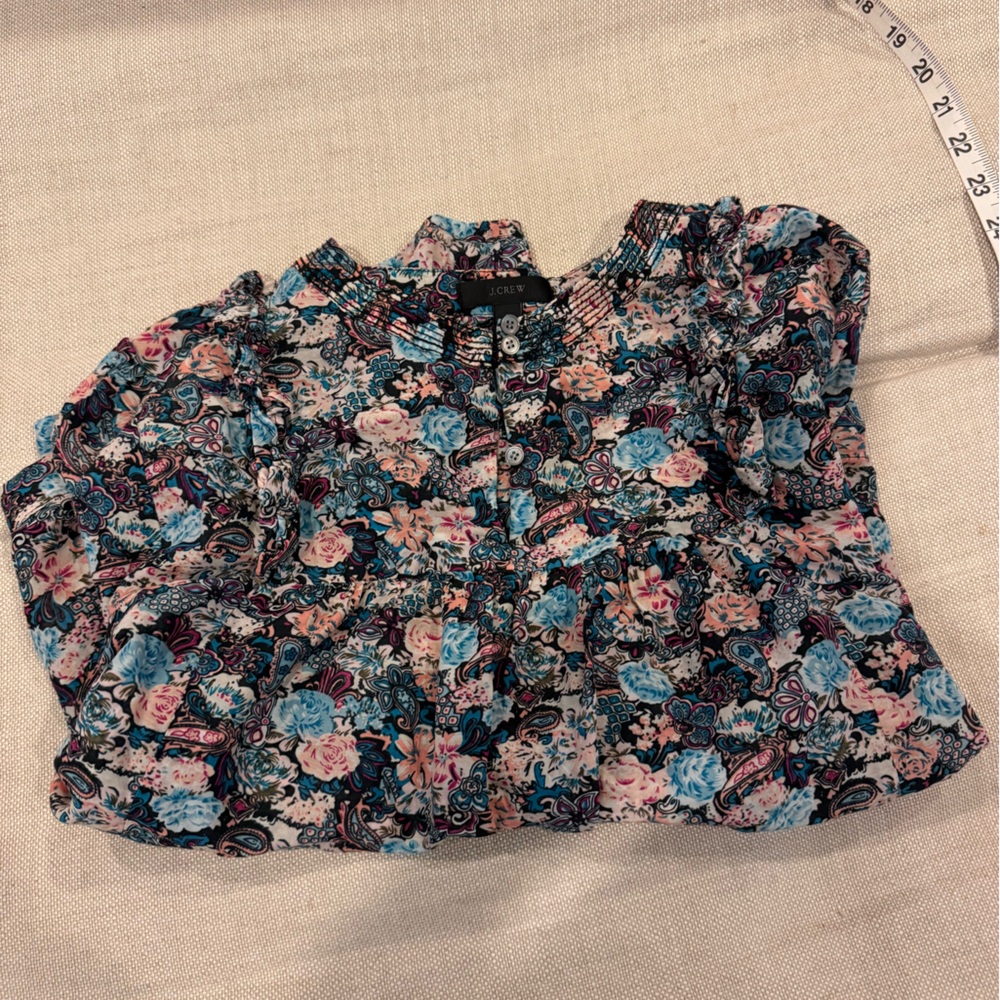Flower print popover jcrew